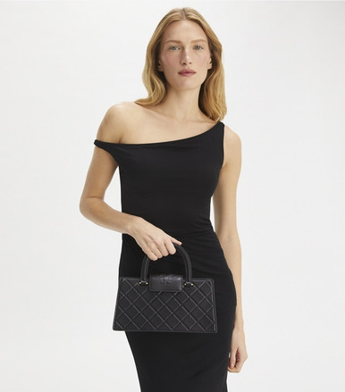 TORY BURCH T Fleming East-West Tote -Black image 2