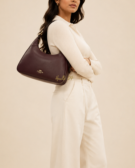 COACH Ella Shoulder Bag - Gold/Espresso