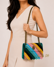 KURT GEIGER Mini Kensington Fringe Convertible Crossbody Bag