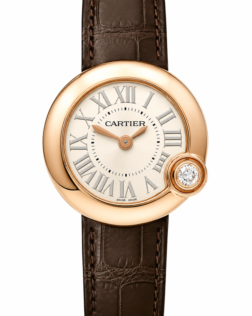 [STORE DISPLAY]CARTIER Ballon Blanc PG WGBL0004 PG/RG Quartz 26MM