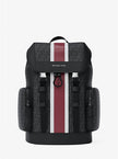 MICHAEL KORS Cooper Medium Striped Signature Logo City Backpack image 0
