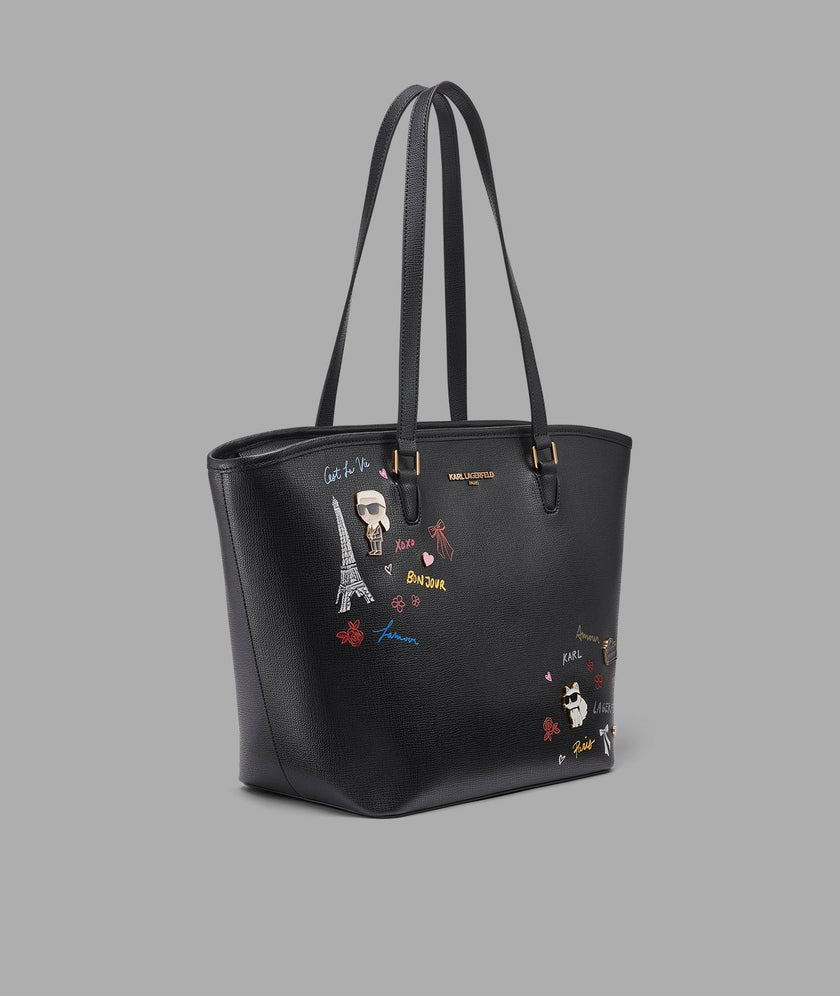 KARL LAGERFELD Adele Tote With Karl Art image 1