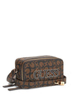 Guess Reinee Mini Double-Zip Crossbody - Brown image 1