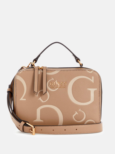 GUESS Longmeadow Logo Crossbody - Brown image 4