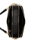 Guess Zakaria Debossed Logo Double-Zip Crossbody - Black image 3