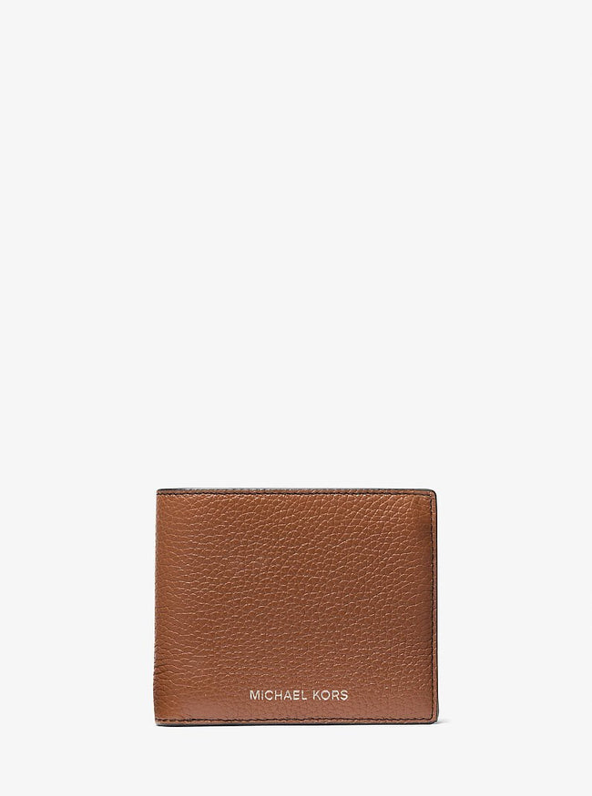 [AT DELHI]  MICHAEL KORS Cooper Pebbled Leather Billfold Wallet With Coin Pouch image 0