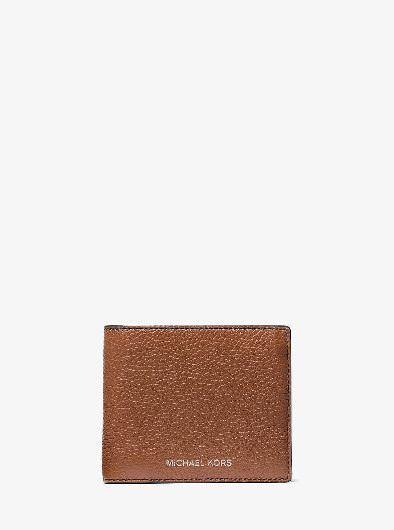 [AT DELHI]  MICHAEL KORS Cooper Pebbled Leather Billfold Wallet With Coin Pouch image 0