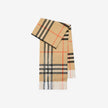[AT DELHI] BURBERRY Crystal Gradient Check Cashmere Scarf in Sand beige image 0