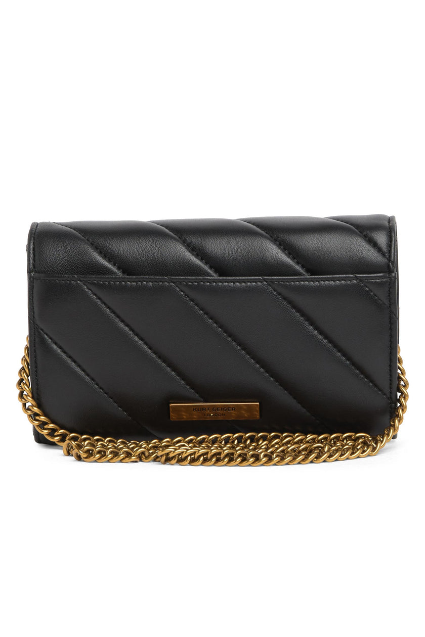 KURT GEIGER Soho Leather Wallet on Chain