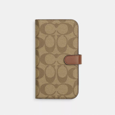 COACH Iphone 15 Pro Max Folio In Signature Canvas image 0