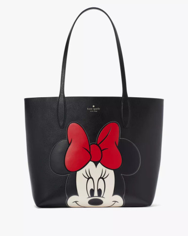 Kate Spade Disney X New York Reversible Minnie Large Tote - Black Multi image 2