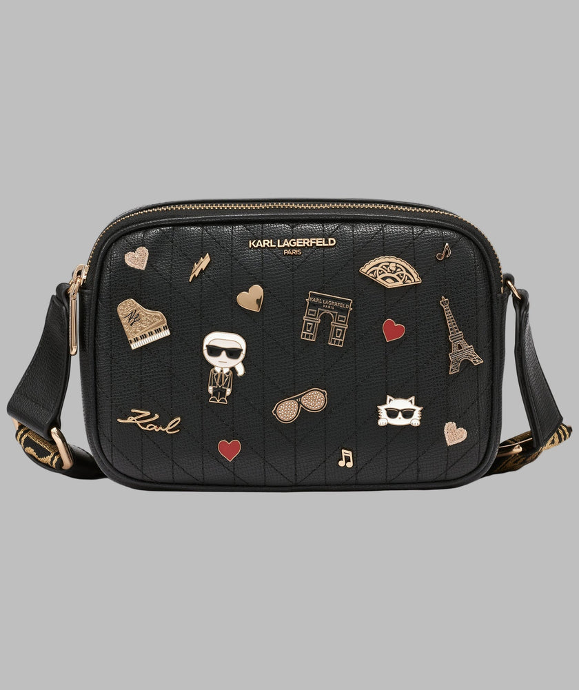 KARL LAGERFELD Maybelle Camera Crossbody Black image 0