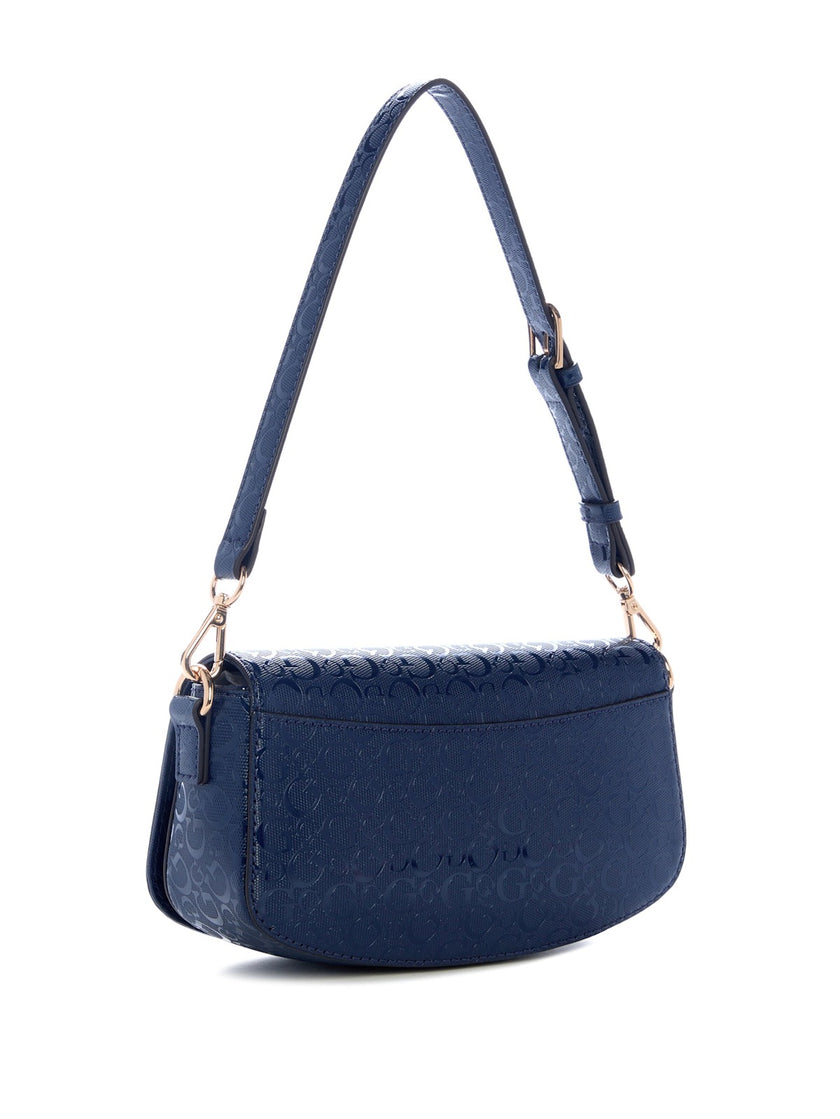 Guess Lumina Logo Shine Shoulder Bag - Blue image 2