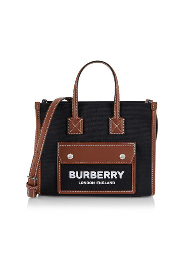 BURBERRY Mini Freya Canvas Tote image 2