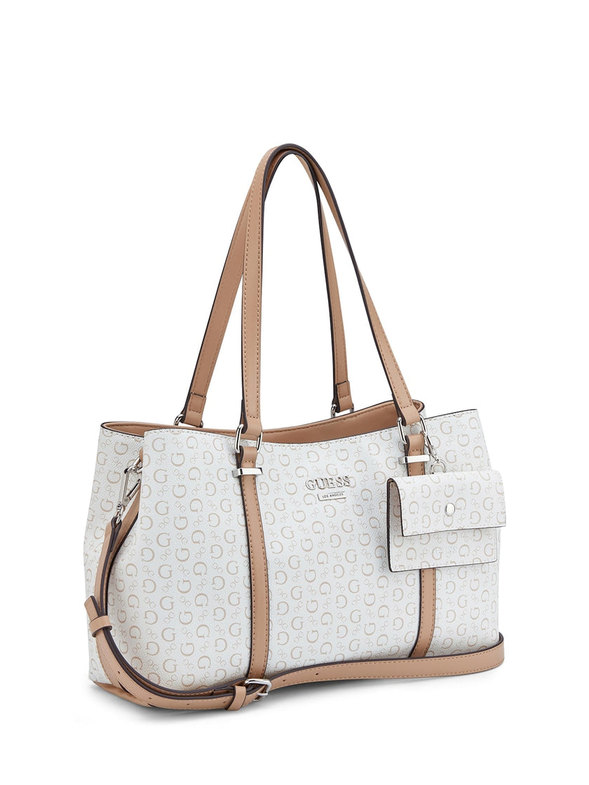 Guess Madwelle Logo Satchel - White image 1