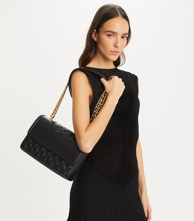 TORY BURCH Fleming Convertible Shoulder Bag - Black image 2
