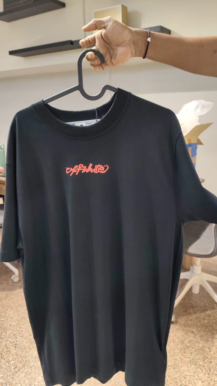 [AT DELHI] OFF-WHITE Oversized Arrow On Canvas Tee image 1
