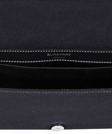 BURBERRY Navy Small Lola Horseferry Logo Canvas Bag image 1