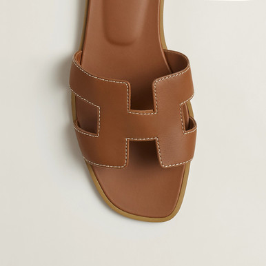 HERMES Oran Sandals - Tan Size 39 (@Delhi Studio) image 1