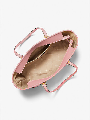 MICHAEL KORS  Jet Set Travel Large Saffiano Leather Tote Bag - Powder Blush image 1