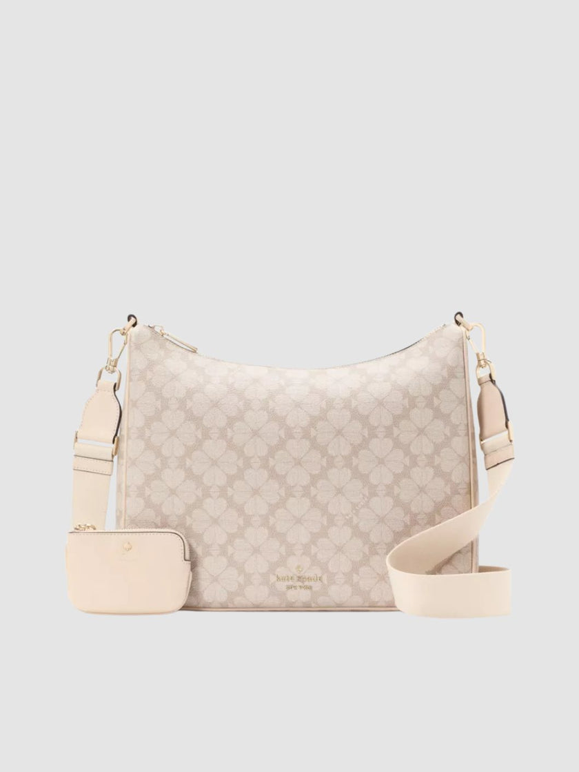 KATE SPADE Spade Flower Large Crossbody With Pouch - Dark Beige Multi image 0