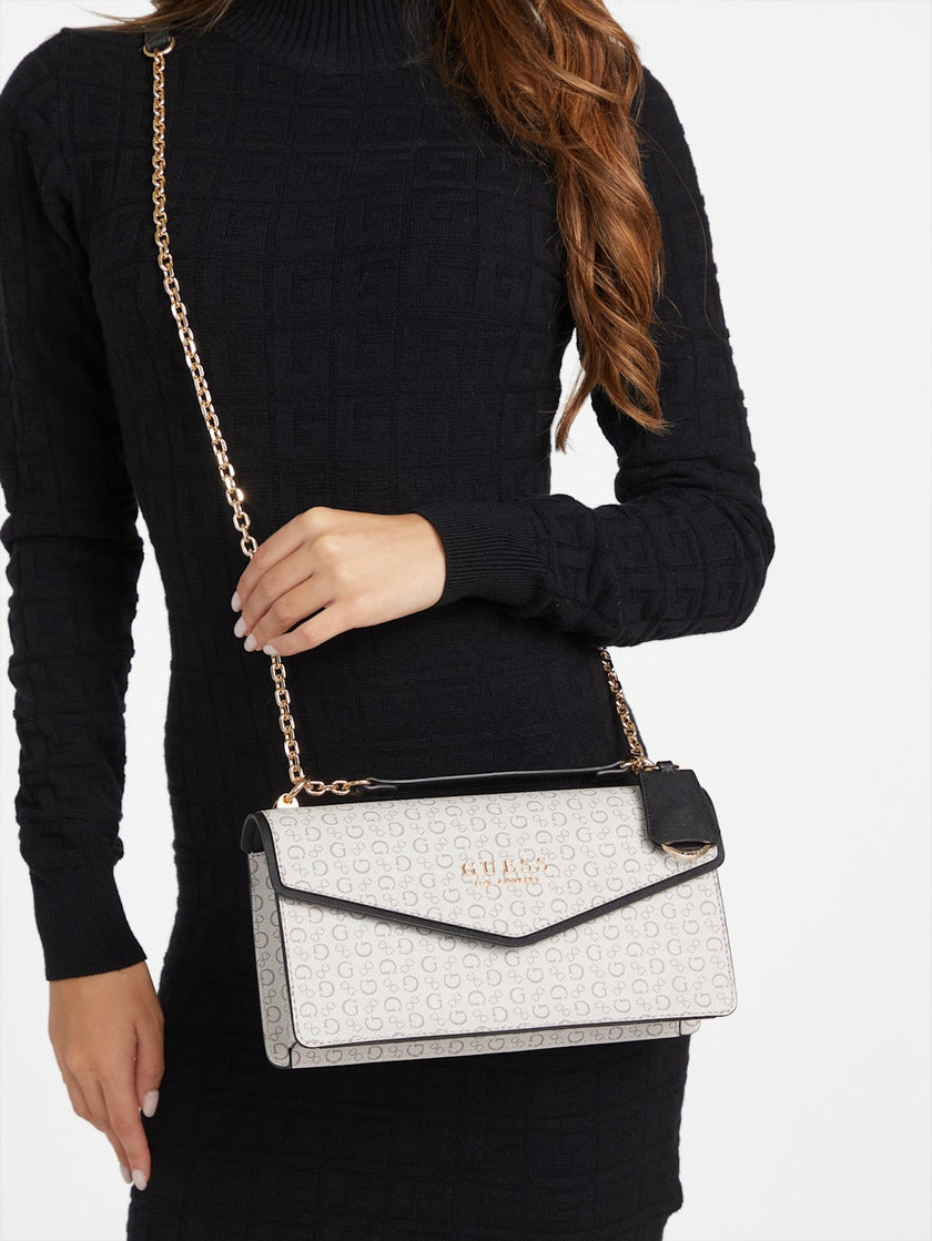 Guess Kiran Logo Convertible Crossbody - Neutral image 1