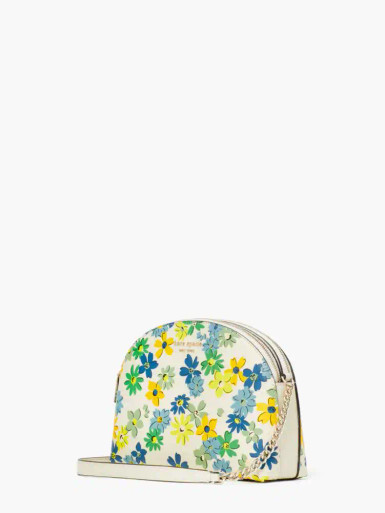 KATE SPADE  Spencer Floral Medley Double Zip Dome Crossbody image 0