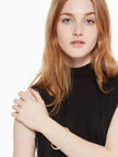 KATE SPADE Razzle Dazzle Bangle - Clear/Worn Gold image 1