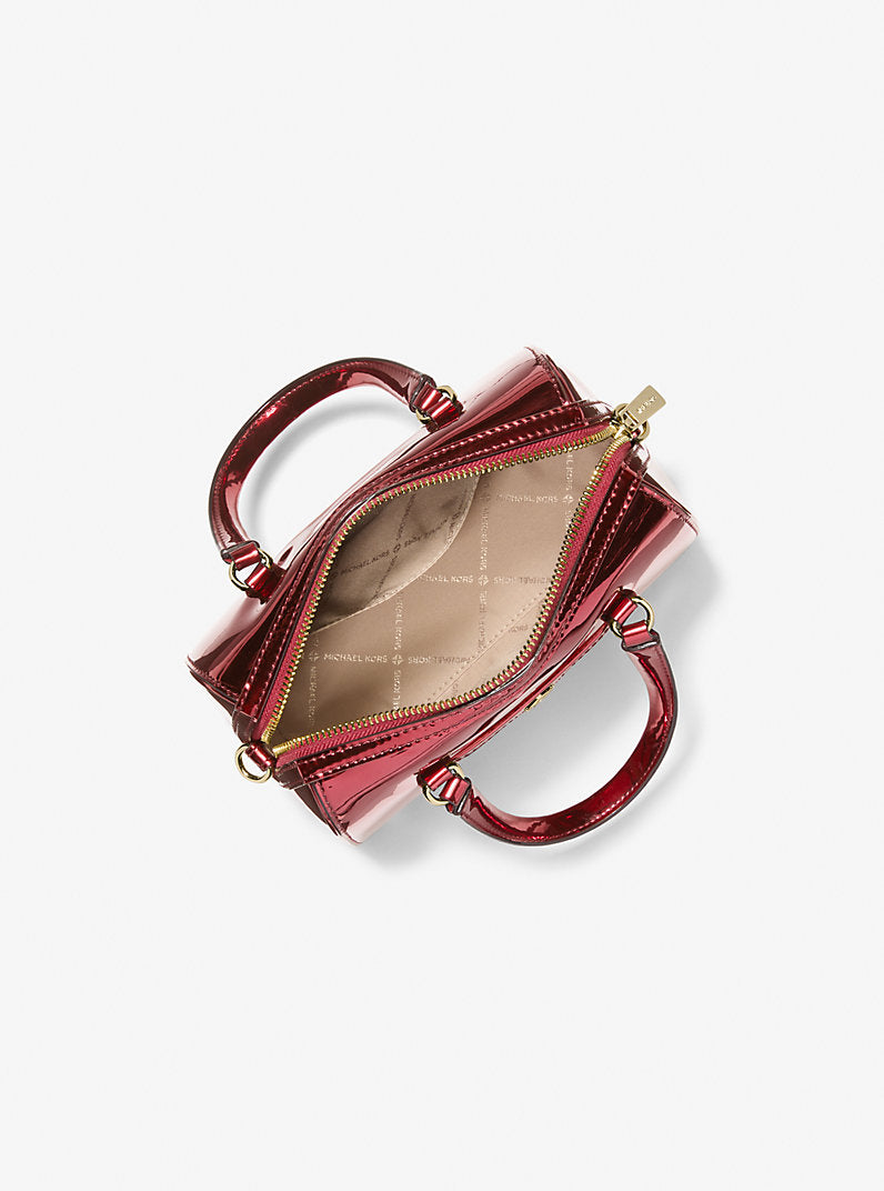 Michael Kors Jet Set Small Metallic Convertible Crossbody Bag - Cherry image 2