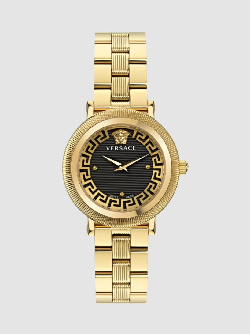 VERSACE Greca Flourish Quartz Black Dial Ladies Watch image 0