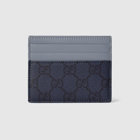 GUCCI Dusty Blue Trim GG Card Case image 3