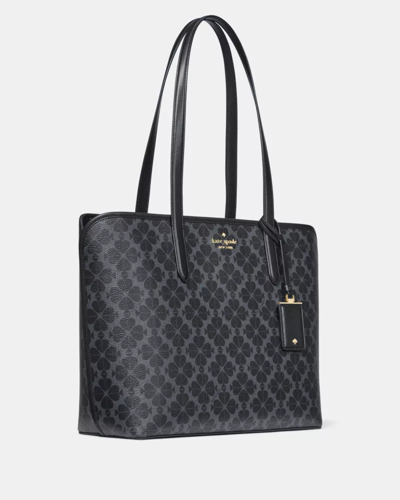 KATE SPADE Signature Spade Flower Large Tote - Black image 3