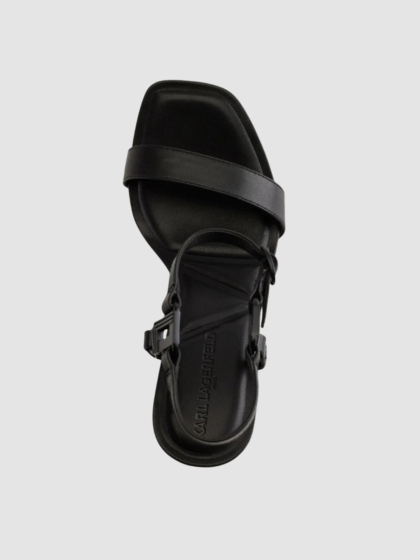 KARL LAGERFELD Cybil Ankle Strap Sandal - Black (Arriving In Delhi) image 1
