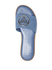 GUESS Magnify Faux-Leather Beach Slides blue image 1