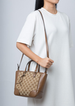Gucci GG Canvas Small Bree Tote - Brown image
