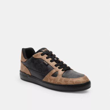 COACH Clip Court Sneaker In Signature Canvas image 3