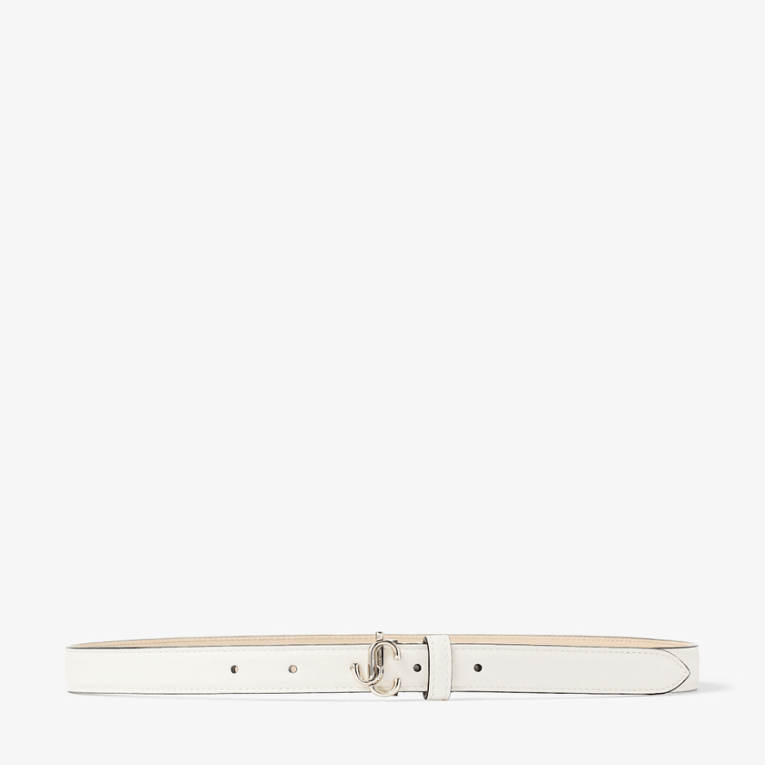 JIMMY CHOO Mini Helina Smooth Leather Belt - Latte Light Gold, 95 image
