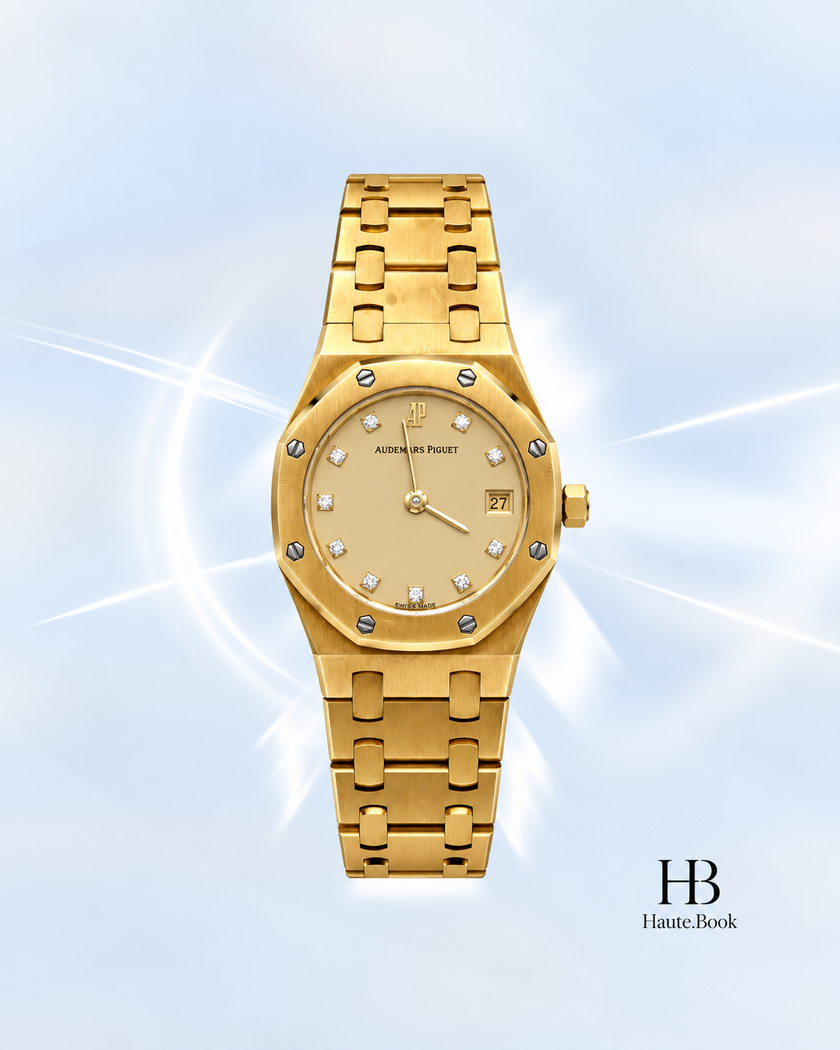 [Vintage] Audemars Piguet Royal Gold diamond Oak Yellow Gold 24.5 mm