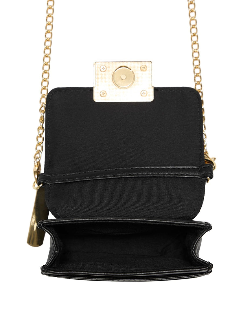 Guess Elssie Card Case Crossbody - Black image 3
