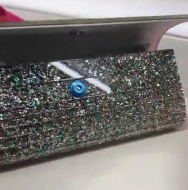 JIMMY CHOO Sweetie  Acrylic Clutch Bag with Chain image 4