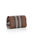 BURBERRY Check & Leather Crossbody Bag - Dark Birch Brown image 2