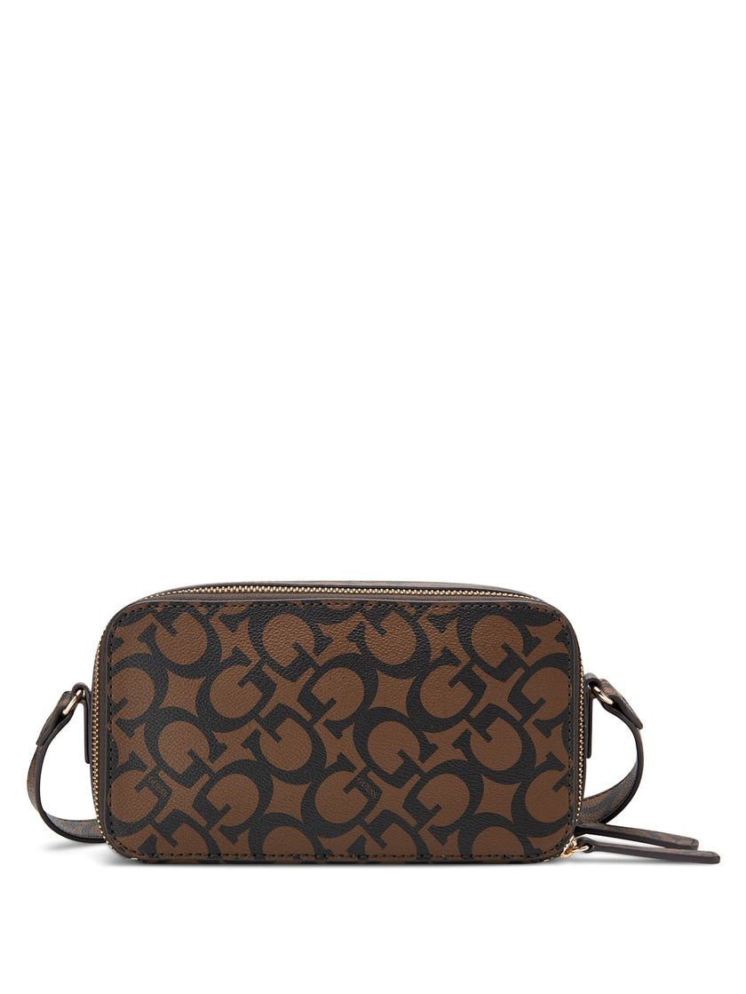 Guess Reinee Mini Double-Zip Crossbody - Brown image 2
