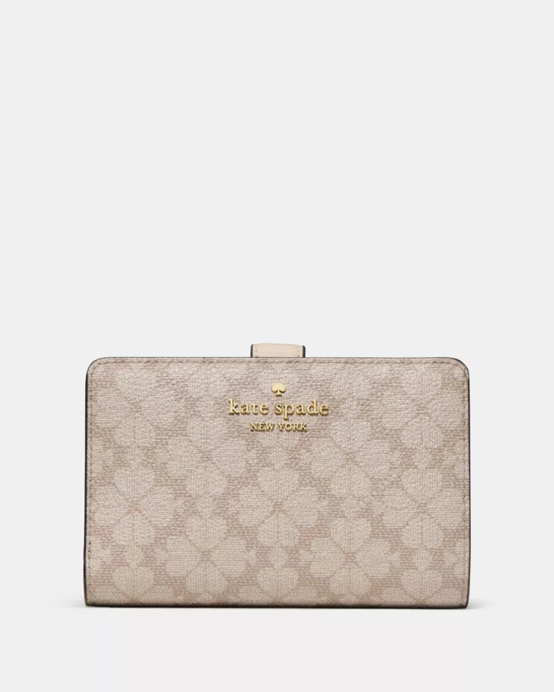 KATE SPADE Spade Flower Embroidered Medium Bifold Wallet image 0