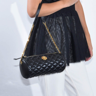 VERSACE Medusa Quilted Crossbody - Black image 3