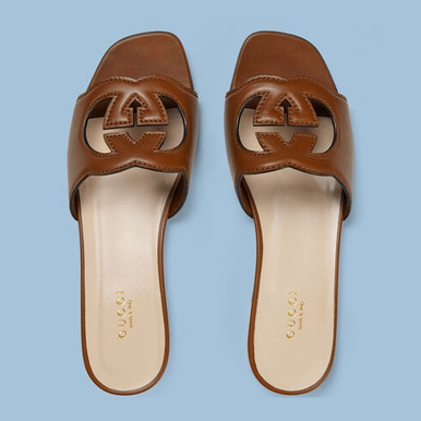 GUCCI Openwork GG detail mules for women image 4