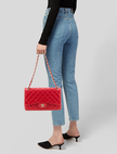 CHANEL Classic Jumbo Double Flap Bag - Red image 0