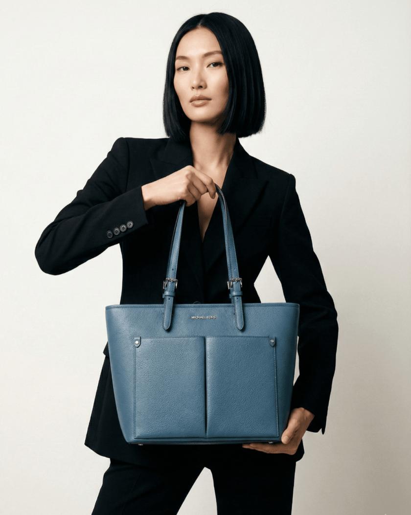 MICHAEL KORS  Jet Set Medium Pocket Tote Bag - Cornflower image 1