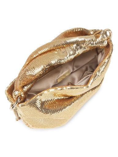 JIMMY CHOO Bonny Sequin Crossbody Bag - Gold image 1