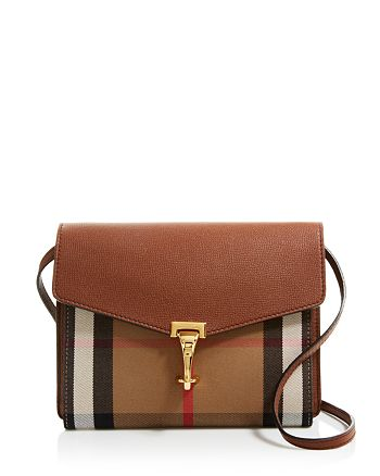BURBERRY Small Macken Crossbody Bag - Brown image