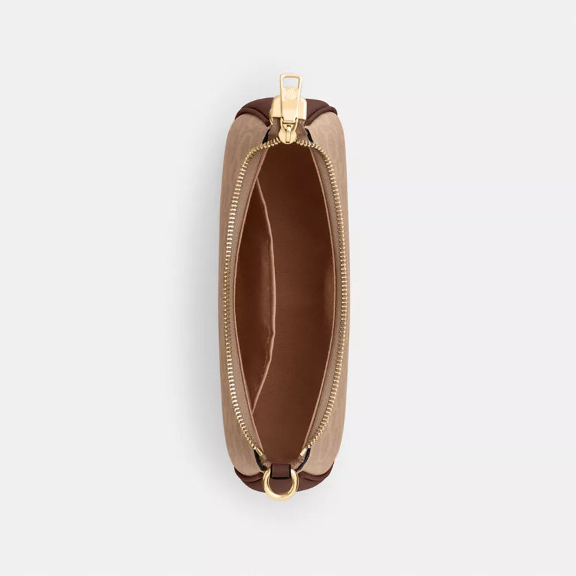COACH Teri Shoulder Bag In Signature Canvas Gold/Tan/Brown image 2